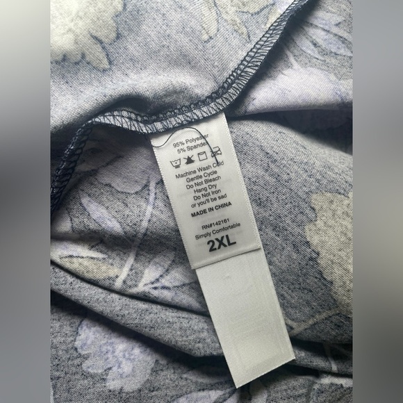 Lularoe New NWT Ava Mutton Sleeve Dress Size 2X - Picture 5 of 5